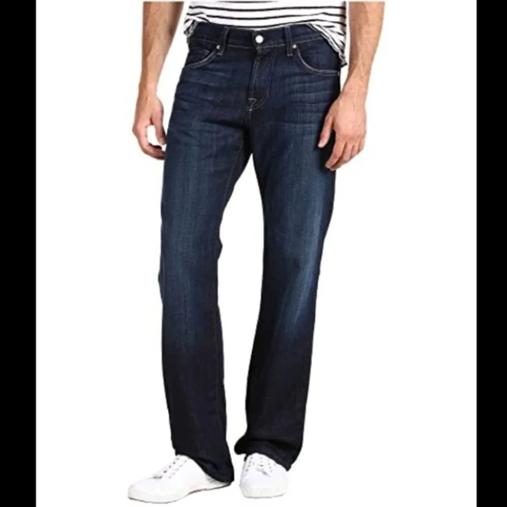7 For All Mankind Relaxed  Fit Straight Leg Button Fly Jeans